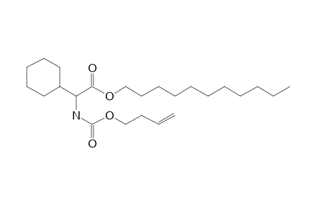 Glycine, 2-cyclohexyl-N-(but-3-en-1-yl)oxycarbonyl-, undecyl ester