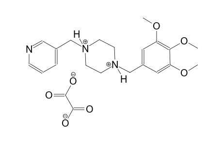 1-(3-pyridinylmethyl)-4-(3,4,5-trimethoxybenzyl)piperazinediium oxalate