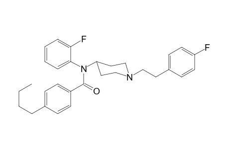 N-(2-Fluorophenyl)-N-(1-[2-(4-fluorophenyl)ethyl]piperidin-4-yl)-4-butylbenzamide