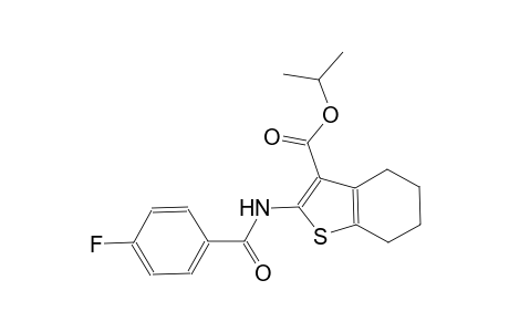 isopropyl 2-[(4-fluorobenzoyl)amino]-4,5,6,7-tetrahydro-1-benzothiophene-3-carboxylate