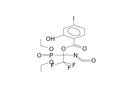 4-IODOSALICYLIC ACID, 1-ISOCYANATO-1-DIETHOXYPHOSPHORYL-2,2,2-TRIFLUOROETHYL ESTER