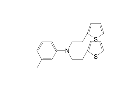 3-Methyl-N,N-bis[2-(thiophen-2-yl)ethyl]aniline