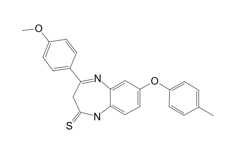 2,3-DIHYDRO-4-(PARA-METHOXYPHENYL)-7-(PARA-METHYLPHENOXY)-1H-1,5-BENZODIAZEPINE-2-THIONE