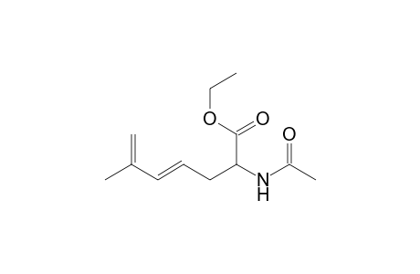 Ethyl (E)-2-acetamido-6-methylhepta-4,6-dienoate