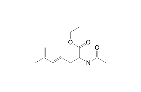 Ethyl (E)-2-acetamido-6-methylhepta-4,6-dienoate