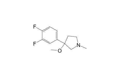 3-(3,4-difluorophenyl)-3-methoxy-1-methylpyrrolidine