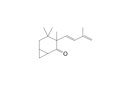 BICYCLO[4.1.0]HEPTAN-2-ONE, 3,4,4-TRIMETHYL-3-(3-METHYL-1,3-BUTADIENYL)-, [1alpha,3alpha(E),6alpha]-(.+-.)-