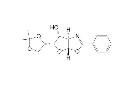 Furo[3,2-d]oxazol-6-ol, 5-(2,2-dimethyl-1,3-dioxolan-4-yl)-3a,5,6,6a-tetrahydro-2-phenyl-, [3aS-[3a.alpha.,5.alpha.(S*),6.alpha.,6a.alpha.]]-
