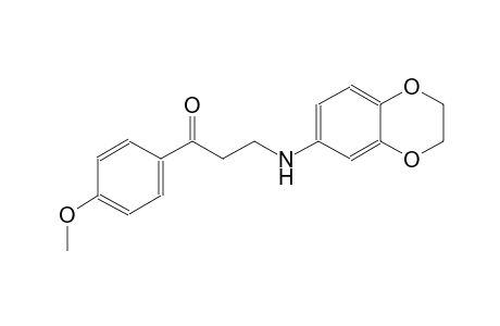 3-(2,3-Dihydro-1,4-benzodioxin-6-ylamino)-1-(4-methoxyphenyl)-1-propanone