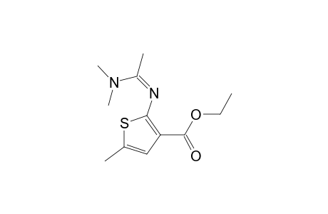 3-Thiophenecarboxylic acid, 2-[[1-(dimethylamino)ethylidene]amino]-5-methyl-, ethyl ester