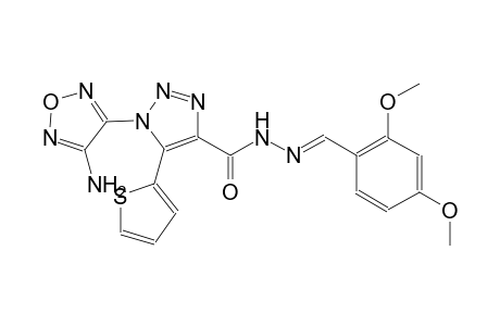 1-(4-amino-1,2,5-oxadiazol-3-yl)-N'-[(E)-(2,4-dimethoxyphenyl)methylidene]-5-(2-thienyl)-1H-1,2,3-triazole-4-carbohydrazide