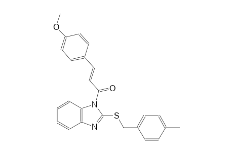 1-[(2E)-3-(4-methoxyphenyl)-2-propenoyl]-2-[(4-methylbenzyl)sulfanyl]-1H-benzimidazole