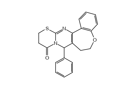 8-PHENYL-7,8,11,12-TETRAHYDRO-6H[1]BENZOXEPINO[5,4-d][1,3]THIAZINO[3,2-a]PYRIMIDIN-10-ONE