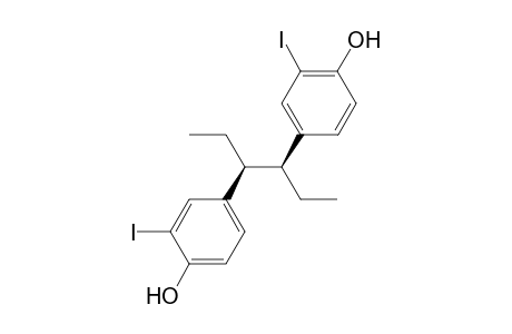 4,4'-((3S,4S)-Hexane-3,4-diyl)bis(2-iodophenol)