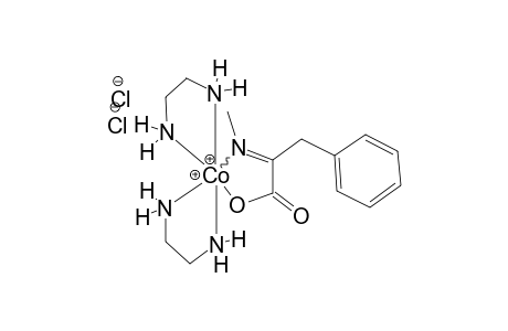 (2-METHYLIMINO-3-PHENYLPROPANOATO)-BIS-(ETHANE-1,2-DIAMINE)-COBALT(III)-CHLORIDE