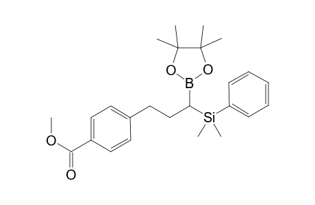 Methyl 4-(3-(dimethyl(phenyl)silyl)-3-(4,4,5,5-tetramethyl- 1,3,2-dioxaborolan-2-yl)propyl)benzoate