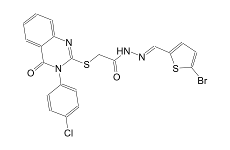 N'-[(E)-(5-bromo-2-thienyl)methylidene]-2-{[3-(4-chlorophenyl)-4-oxo-3,4-dihydro-2-quinazolinyl]sulfanyl}acetohydrazide
