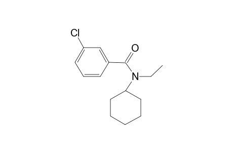 3-Chlorobenzoic acid, N-ethyl-N-cyclohexylamide