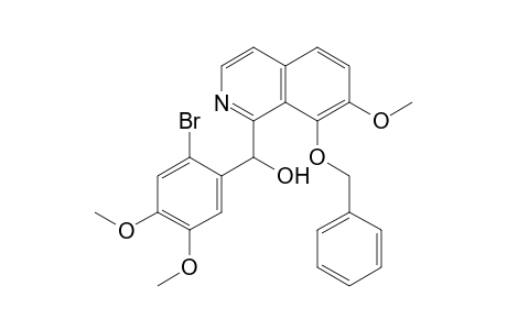 (2-bromanyl-4,5-dimethoxy-phenyl)-(7-methoxy-8-phenylmethoxy-isoquinolin-1-yl)methanol