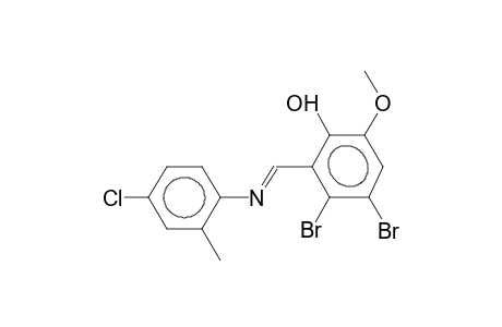 N-(2,3-dibromo-5-methoxy-6-hydroxybenzylidene)-2-methyl-4-chloroaniline