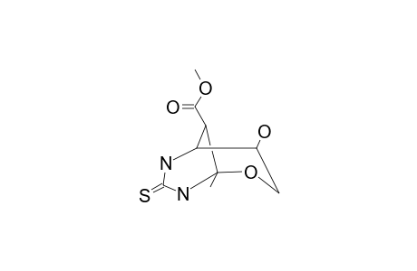 (1R),(8S)-HYDROXY-(5R)-METHYL-(9S)-METHOXYCARBONYL-3-THIO-2,4-DIAZA-6-OXABICYCLO-[3.3.1]-NONANE