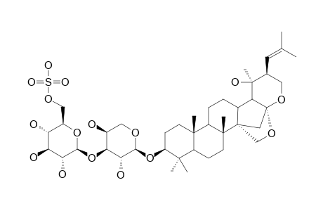 BACOPASIDE_VI;3-O-[6-O-SULFONYL-BETA-D-GLUCOPYRANOSYL-(1->3)]-ALPHA-L-ARABINOFURANOSYLPSEUDOJUJUBOGENIN