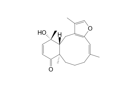 Benzo[4,5]cyclodeca[1,2-b]furan-9(7H)-one, 6,8,8a,12,12a,13-hexahydro-12-hydroxy-1,5,8a,12-tetramethyl-, [8aR-(4Z,8aR*,12S*,12aR*)]-