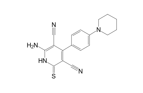 6-Amino-4-[4-(piperidin-1-yl)phenyl]-2-thioxo-1,2-dihydropyridine-3,5-dicarbonitrile