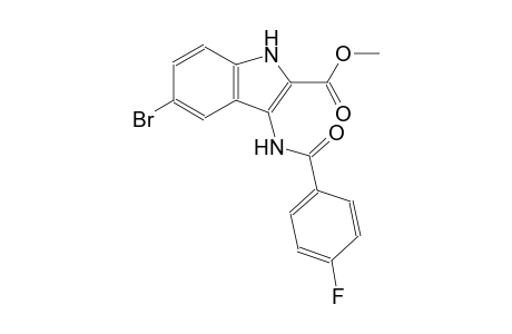 methyl 5-bromo-3-[(4-fluorobenzoyl)amino]-1H-indole-2-carboxylate