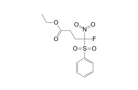 ETHYL-4-FLUORO-4-NITRO-4-(PHENYLSULFONYL)-BUTANOATE