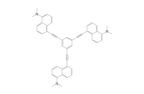 1,3,5-Tri[(5-{N.N-dimethylamino}-1-naphthyl)ethynyl]benzene