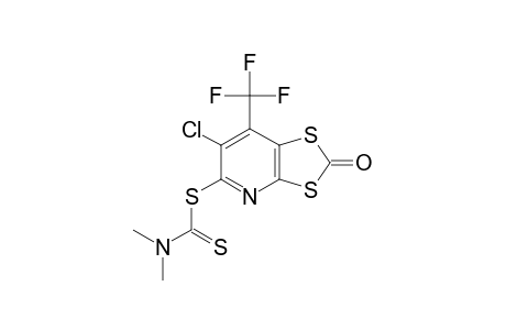 6-CHLORO-2-OXO-7-TRIFLUOROMETHYL-1,3-DITHIOLO-[4.5-B]-5-PYRIDYL-N,N-DIMETHYLDITHIOCARBAMATE
