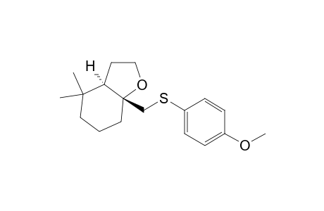 Benzofuran, octahydro-7a-[[(4-methoxyphenyl)thio]methyl]-4,4-dimethyl-, trans-