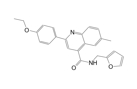 2-(4-ethoxyphenyl)-N-(2-furylmethyl)-6-methyl-4-quinolinecarboxamide