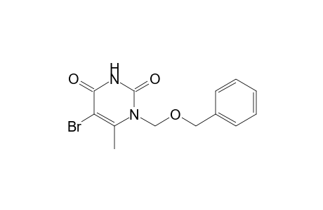 1-(benzoxymethyl)-5-bromo-6-methyl-pyrimidine-2,4-quinone