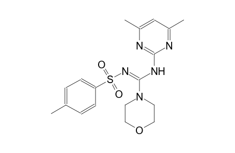 N-[(Z)-[(4,6-dimethyl-2-pyrimidinyl)amino](4-morpholinyl)methylidene]-4-methylbenzenesulfonamide