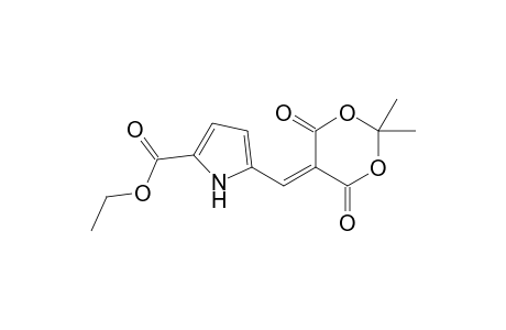 5-[(2,2-dimethyl-4,6-dioxo-1,3-dioxan-5-ylidene)methyl]-1H-pyrrole-2-carboxylic acid ethyl ester
