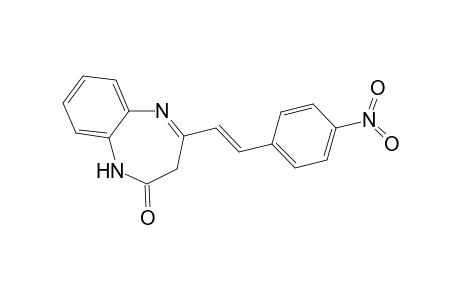 4-[(E)-2-(4-Nitrophenyl)ethenyl]-1,3-dihydro-2H-1,5-benzodiazepin-2-one