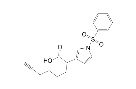 2-(1-Phenylsulfonylpyrrol-3-yl)oct-6-ynoic acid