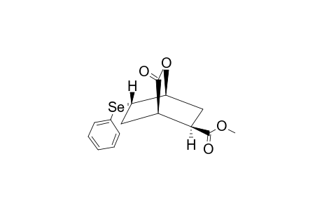 METHYL-(1RS,5RS,7SR)-5-PHENYLSELENO-3-OXABICYCLO-[2.2.2]-OCT-2-ONE-7-CARBOXYLATE