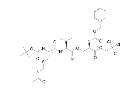 (Z)-D-SERINE-[N-BUTYLOXYCARBONYL-L-CYSTEINE-(ACETAMIDOMETHYL)-L-VALINE]-O-TRICHLOROETHYL