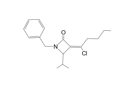 (3E)-1-benzyl-3-(1-chloropentylidene)-4-isopropyl-azetidin-2-one