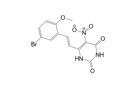 6-[(E)-2-(5-bromo-2-methoxyphenyl)ethenyl]-5-nitro-2,4(1H,3H)-pyrimidinedione