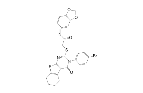 N-(1,3-benzodioxol-5-yl)-2-{[3-(4-bromophenyl)-4-oxo-3,4,5,6,7,8-hexahydro[1]benzothieno[2,3-d]pyrimidin-2-yl]sulfanyl}acetamide