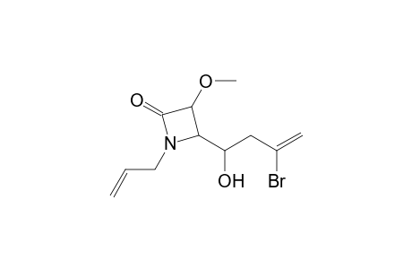 N-(2-Propenyl)-4-(3-bromo-1-hydroxybut-3-en-1-yl)-3-methoxy-2-azetidinone