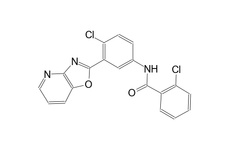 2-chloro-N-(4-chloro-3-[1,3]oxazolo[4,5-b]pyridin-2-ylphenyl)benzamide