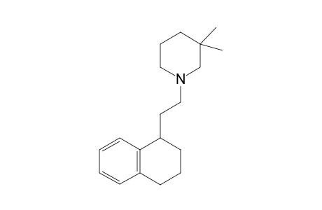 3,3-Dimethyl-1-[2-(1,2,3,4-tetrahyronaphthalen-1-yl)ethyl]piperidine