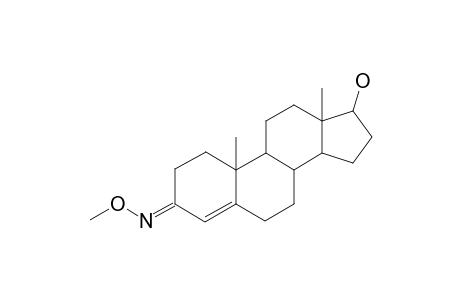 Androst-4-en-3-one, 17-hydroxy-, O-methyloxime, (17.beta.)-