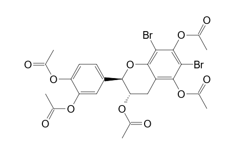 2H-1-Benzopyran-3,5,7-triol, 2-[3,4-bis(acetyloxy)phenyl]-6,8-dibromo-3,4-dihydro-, triacetate, (2R-trans)-