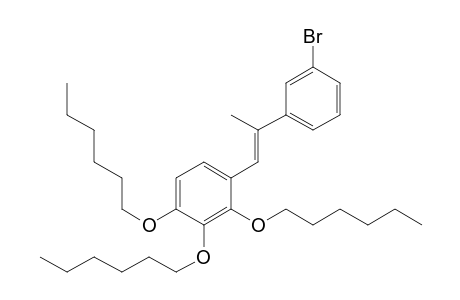 E-2-(3'-Bromophenyl)-1- [ 2',3',4'-tris(hexyloxy)phenyl]propene